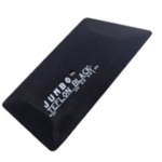 6" BLACK TEFLON HARD CARD SQUEEGEE