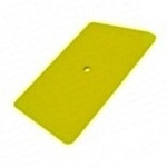 6" YELLOW TEFLON HARD CARD SQUEEGEE