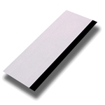 6" WHITE SQUEEGEE WITH BLACK RUBBER EDGE