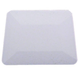 4" WHITE TEFLON HARD CARD SQUEEGEE