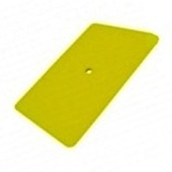 6" YELLOW TEFLON HARD CARD SQUEEGEE