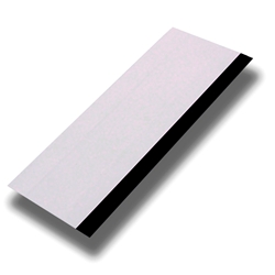 6" WHITE SQUEEGEE WITH BLACK RUBBER EDGE
